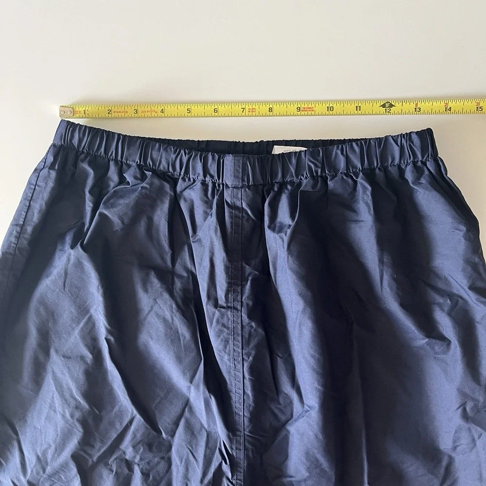 Coleman Men's Size M Windpants Mesh Lining Navy Blue Snaps‎ Drawstring